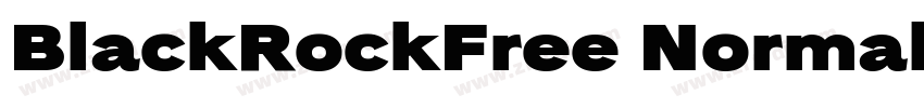 BlackRockFree Normal字体转换